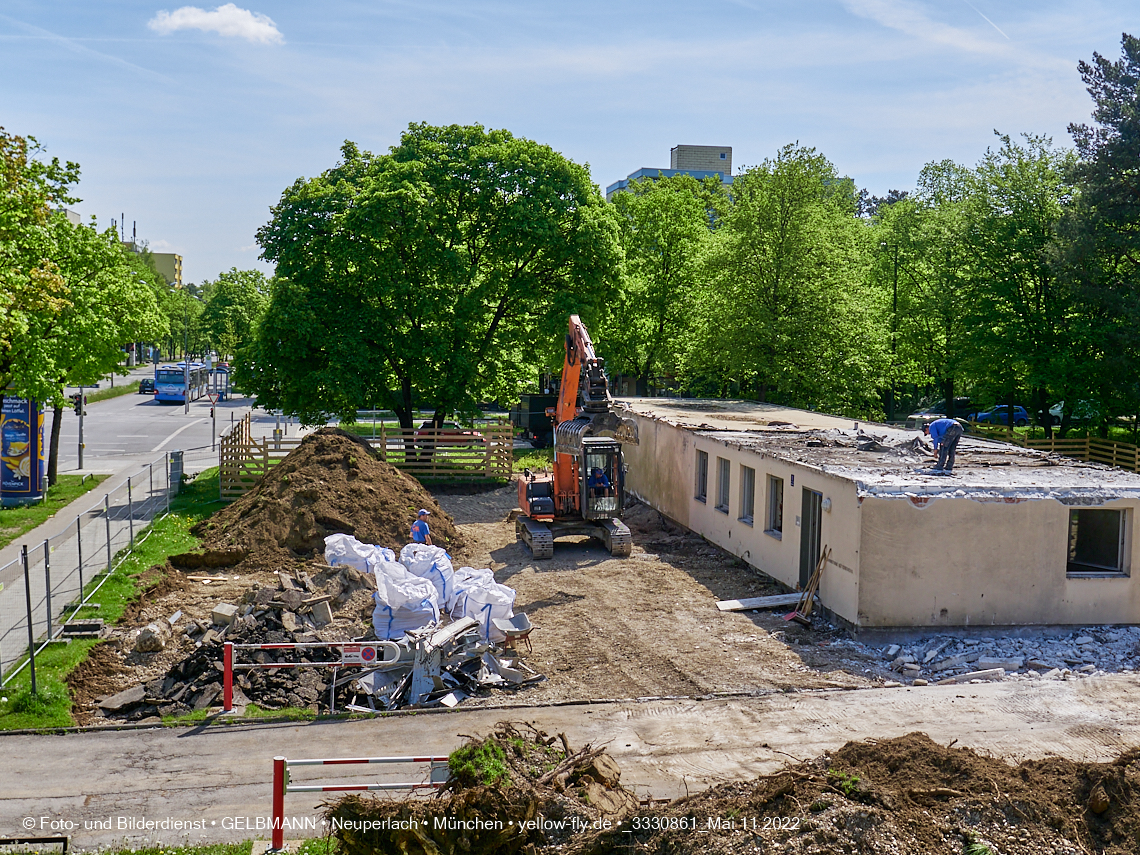 11.05.2022 - Baustelle am Haus für Kinder in Neuperlach